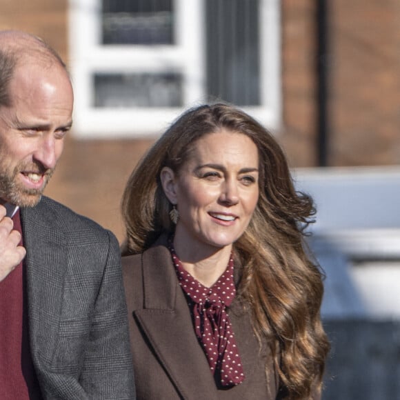 Le prince et la princesse de Galles se sont rendus au centre communautaire de Southport pour rencontrer les secouristes et les familles des victimes de l'attaque au couteau perpétrée dans cette ville au début de l'année. Bebe King, six ans, Elsie Dot Stancombe, sept ans, et Alice da Silva Aguiar, neuf ans, sont mortes après une attaque massive au couteau lors d'un cours de danse sur le thème de Taylor Swift dans la ville du Merseyside le 29 juillet. Southport, Royaume-Uni, le 10 octobre 2024. Photo par Danny Lawson/PA Wire/ABACAPRESS.COM