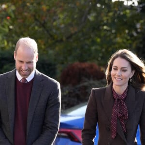 Le prince et la princesse de Galles se rendent au centre communautaire de Southport pour rencontrer les familles des victimes de l'attaque au couteau perpétrée dans cette ville au début de l'année. Bebe King, six ans, Elsie Dot Stancombe, sept ans, et Alice da Silva Aguiar, neuf ans, sont mortes après une attaque massive au couteau lors d'un cours de danse sur le thème de Taylor Swift dans la ville du Merseyside le 29 juillet. Southport, Royaume-Uni, le 10 octobre 2024. Photo par Danny Lawson/PA Wire/ABACAPRESS.COM