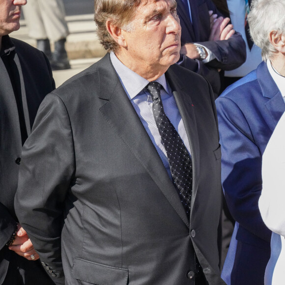 Jean-Pierre Foucault - Obsèques de l'ancien maire de Marseille Jean-Claude Gaudin à la cathédrale Sainte-Marie major de Marseille, France, le 23 mai 2024. © Jean-René Santini/Bestimage