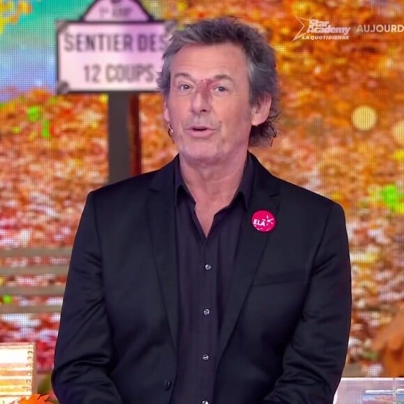 L'émission des "12 coups de midi" du mardi 15 octobre 2024 a été ponctuée d'un grand moment d'émotion sur TF1
Jean-Luc Reichmann sur le plateau des "12 coups de midi" le 15 octobre 2024.