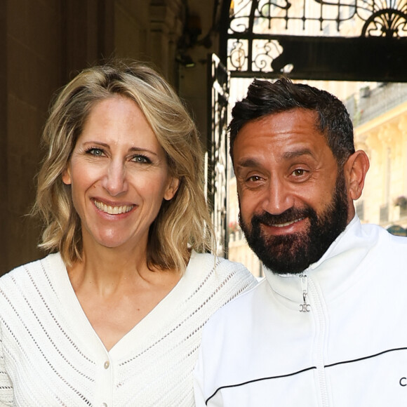 Maud Fontenoy et Cyril Hanouna à la cérémonie de remise des prix pédagogiques pour l'Océan de la Maud Fontenoy Foundation le 8 juin 2023 au coeur du magnifique Théâtre de l'Oeuvre. © Coadic Guirec / Bestimage 