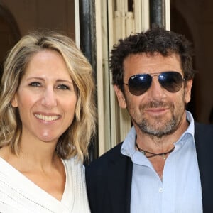 Maud Fontenoy et Patrick Bruel à la cérémonie de remise des prix pédagogiques pour l'Océan de la Maud Fontenoy Foundation le 8 juin 2023 au coeur du magnifique Théâtre de l'Oeuvre. © Coadic Guirec / Bestimage 