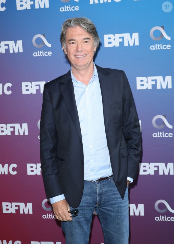 Sa femme, son fils et sa fille ne l'épargnent pas
Alain Marschall lors de la conférence de presse de rentrée BFM TV. - RMC du groupe Altice France à Paris, France, le 31 août 2023. © Coadic Guirec/Bestimage 