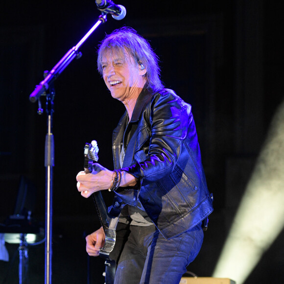 Exclusif - Jean-Louis Aubert en concert pour le festival du château de Solliès-Pont, France, le 16 juillet 2021. © Patrick Carpentier/Bestimage