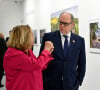 Le prince Albert a ainsi pu découvrir l'exposition photographique de l'artiste Micheline Pelletier, baptisée Les Açores Un jardin sur l'Atlantique
Exclusif - Le prince Albert II de Monaco a visité l'exposition photographique de l'artiste Micheline Pelletier " Les Açores Un jardin sur l'Atlantique " présentée par L'Oeil en Seyne, organisée par Jacqueline Franjou, la présidente de la Villa Tamaris à la Seyne sur Mer, le 11 octobre 2024. L'exposition se déroule du 15 octobre 2024 au 5 janvier 2025. Sur 3 niveaux, le public va voyager grace à l'objectif de Micheline Pelletier et les 200 photographies présentées, extraite du livre de Micheline, préfacé par Isabelle Autissier. Cette exposition salue aussi le travail scientifique du prince Albert 1er, qui effectua 13 expéditions dans cet archipel portugais. Dans les invités on pouvait noter la présence d'Emmanuel Falco, premier conseiller du prince, de l'ambassadeur du Portugal en France et à Monaco, M. José Duarte, le consul du Portugal à Marseille M. Alvarez, de M. Thomas Fouilleron, directeur des archives et de la bibliothèque du Palais Princier (qui ont enrichi de documents la salle dédiée au prince Albert 1er), de Vincent Vatrican, le directeur du centre des archives audiovisuelles de Monaco, de Pierre-Antoine Gérard, conservateur du Musée océanographique entre autres, du préfet du Var Pierre Mahet, de la sénatrice Françoise Dumont, ainsi que le président du Conseil départemental Jean-Louis Masson, sa vice-présidente en charge de la politique culturelle Virginie Lenoir, le vice-président de la Région François de Canson, ainsi que les maires et vice-président de la communauté d'agglomération TPM Mme Nathalie Bicais (La Seyne), Jean-Sébastien Vialatte (Six-Fours), Robert Bénéventi (Ollioules), Yann Tainguy, adjoint au maire de Toulon délégué à la Culture. © Bruno Bebert/Bestimage