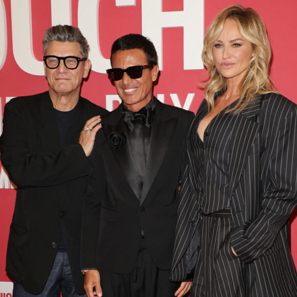 Omar Harfouch, Marc Lavoine et Adriana Karembeu au photocall du "concerto pour la paix" de Omar Harfouch au Théâtre des Champs-Elysées à Paris le 18 septembre 2024. © Coadic Guirec / Bestimage