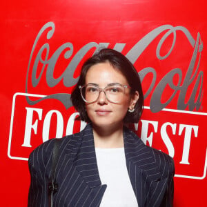 Exclusif - Agathe Auproux lors de la soirée d'inauguration du "Coca-Cola Food Court" à l'aérogare des Invalides à Paris le 20 juin 2024. © Rachid Bellak / Bestimage