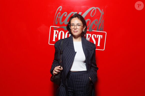 Exclusif - Agathe Auproux lors de la soirée d'inauguration du "Coca-Cola Food Court" à l'aérogare des Invalides à Paris le 20 juin 2024. © Rachid Bellak / Bestimage