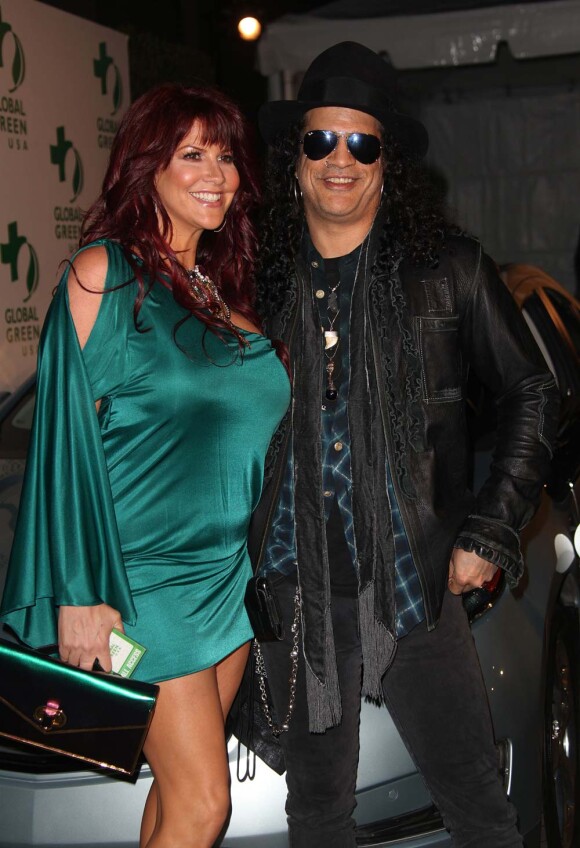 Slash et sa femme Perla