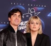 Louane a sorti son cinquième album baptisé "Solo". 
Florian Rossi et sa compagne Louane Emera au photocall de la 25ème cérémonie des "NRJ Music Awards (NMA)" au palais des Festivals et des Congrès de Cannes, France. © Dominique Jacovides/Bestimage