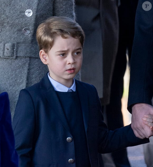 Le prince George de Cambridge lors de la messe de Noël en l'église Sainte-Marie-Madeleine à Sandringham au Royaume-Uni, le 25 décembre 2019. 