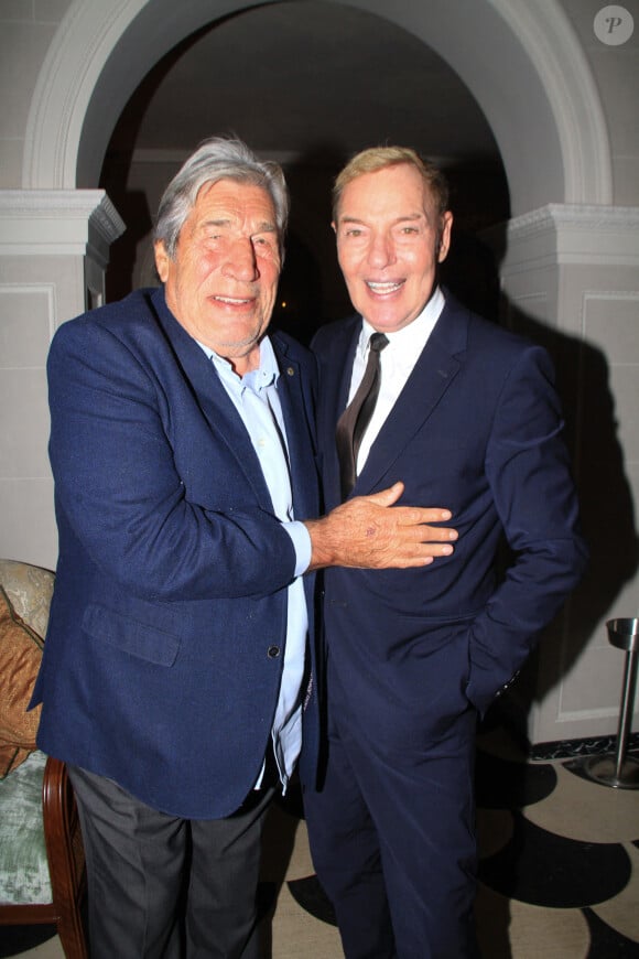 Exclusif - Jean-Pierre Castaldi, Tony Gomez - JP.Castaldi fête son anniversaire (80 ans) au restaurant "Laurent" à Paris le 1er octobre 2024. © Philippe Baldini / Bestimage 