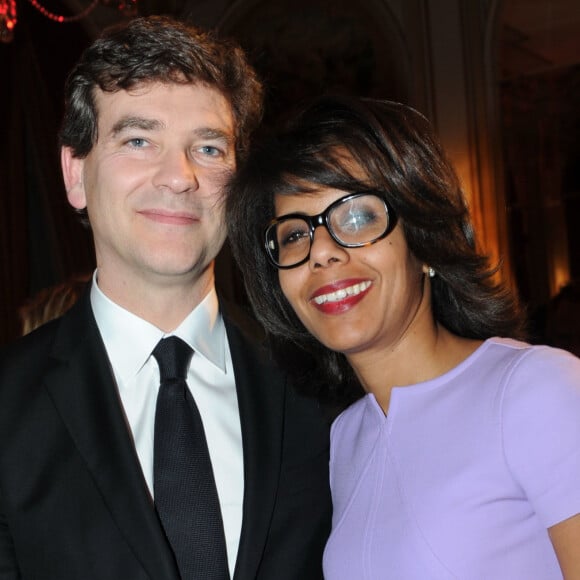 Théma - Les histoires d'amour entre politiques et journalistes - Archive - Arnaud Montebourg et Audrey Pulvar lors de la soiree GQ des hommes de l'annee au Ritz a Paris, le 18 janvier 2012