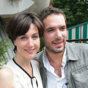 Elsa Zylberstein et Nicolas Bedos - Finale hommes des internationnaux de France de tennis de Roland Garros - 2007.