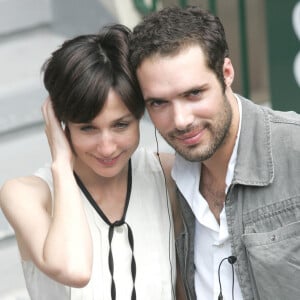 Elsa Zylberstein et Nicolas Bedos - Finale hommes des internationnaux de France de tennis de Roland Garros - 2007.