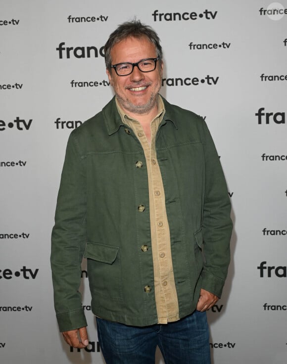 Philippe Gougler au photocall pour la conférence de presse de rentrée de France TV à la Grande Halle de la Villette à Paris, France, le 6 juillet 2022. © Coadic Guirec/Bestimage 