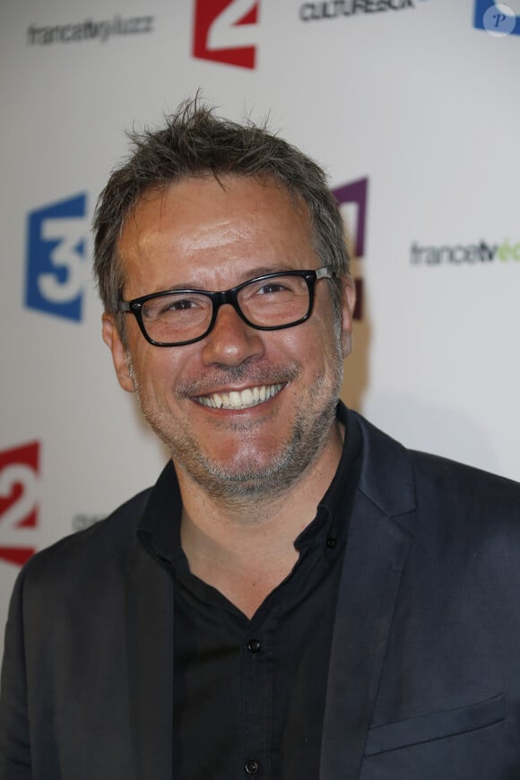 Philippe Gougler lors de la conférence de presse de rentrée de France Télévisions au Palais de Tokyo à Paris, le 26 août 2014.