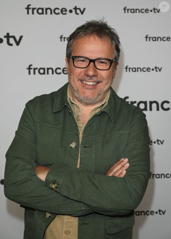 Philippe Gougler au photocall pour la conférence de presse de rentrée de France TV à la Grande Halle de la Villette à Paris, France, le 6 juillet 2022. © Coadic Guirec/Bestimage 