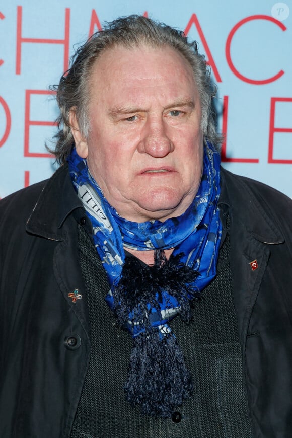 Gérard Depardieu à la première du film "The Taste of Small Things" à Berlin le 12 janvier 2023.