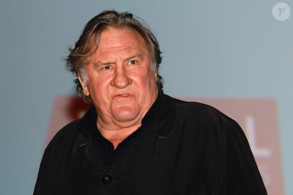 Gérard Depardieu lors du Festival Premiers Plans à Angers le 28 janvier 2022 pour la présentation du film "Umani"