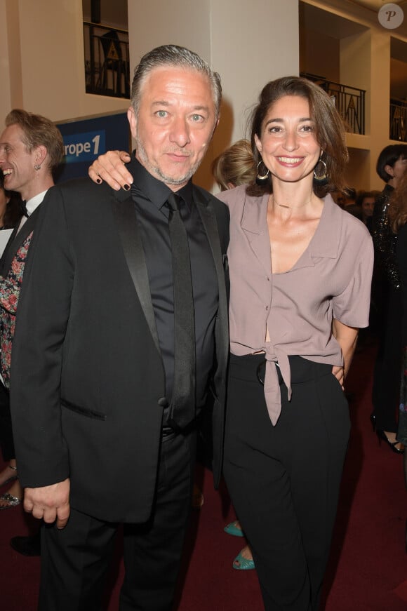 Nicolas Briançon et sa femme Karine Orts-Briançon - 30ème cérémonie des Molières 2018 à la salle Pleyel à Paris, France, le 29 mai 2018. © Coadic Guirec/Bestimage 