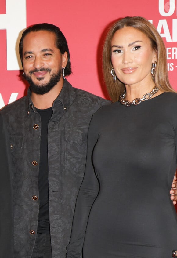 Et sa voisine n'est autre que Vitaa, son acolyte 
Slimane et Vitaa au photocall du "concerto pour la paix" de Omar Harfouch au Théâtre des Champs-Elysées à Paris le 18 septembre 2024. © Coadic Guirec / Bestimage 