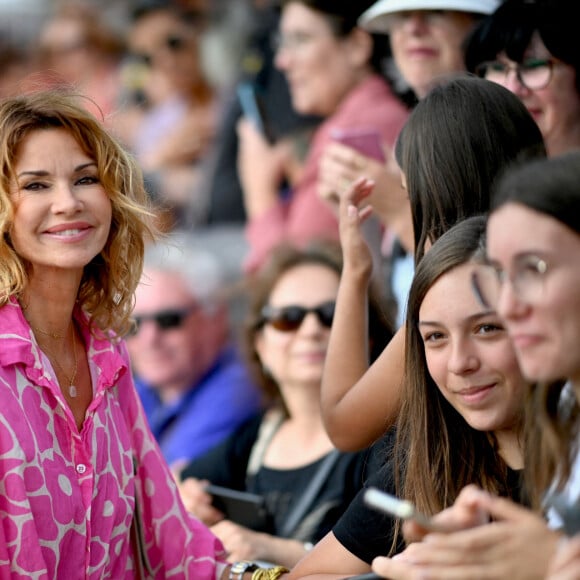 Ingrid Chauvin attends the Demain Nous Appartient attends during the 25th La Rochelle Fiction Festival on September 16, 2023 in La Rochelle, France.