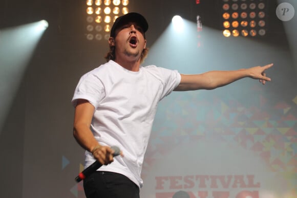 Nekfeu - Quatrième jour du festival Fnac Live sur le parvis de l'Hôtel de Ville à Paris. Le 18 juillet 2015