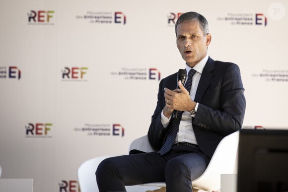 Rodolphe Saadé, patron de l'armateur CMA-CGM, est devenu le nouveau propriétaire de BFMTV
Rodolphe Saadé, président-directeur général du groupe CMA CGM - 2ème journée de la Rencontre avec les entrepreneurs à l'hippodrome de Paris Longchamp, le 27 août 2024.