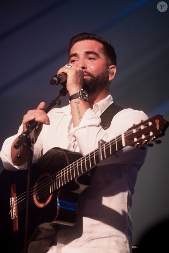 Exclusif - Kendji Girac - Célébration des 10 ans du centre commercial Beaugrenelle à Paris, France. Le 12 octobre 2023. © Christophe Clovis / Bestimage 