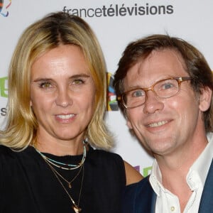 Marine Vignes et Laurent Romejko au photocall de France Télévisions, pour la présentation de la nouvelle dynamique 2016-2017, à Paris, le 29 juin 2016. © Guirec Coadic/Bestimage