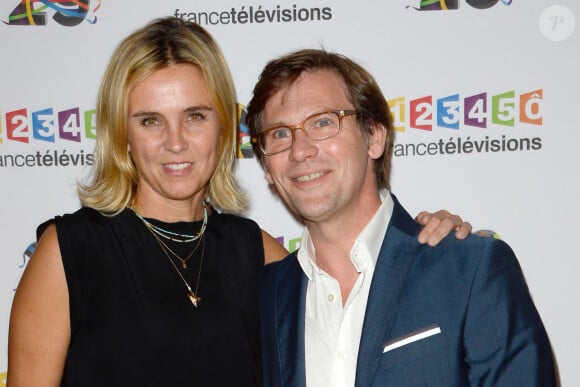 Marine Vignes et Laurent Romejko au photocall de France Télévisions, pour la présentation de la nouvelle dynamique 2016-2017, à Paris, le 29 juin 2016. © Guirec Coadic/Bestimage