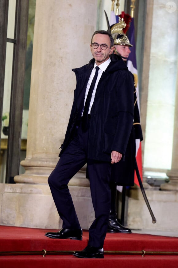 Bruno Retailleau, ministre de l'Intérieur lors de l'accueil par le couple présidentiel français du président du Kazakhstan au palais de l'Elysée à Paris pour un dîner d'état le 5 novembre 2024. © Dominique Jacovides / Bestimage