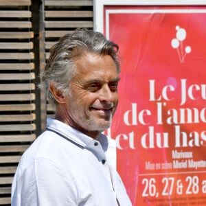 Exclusif - Gérard Holtz - Présentation du TNN (club d'entrepreneurs ) à Nice au kiosque du TNN, promenade du Paillon le 24 juin 2020. © Bruno Bebert / Bestimage