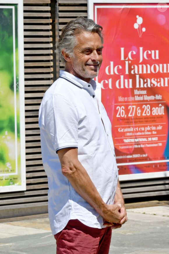 Exclusif - Gérard Holtz - Présentation du TNN (club d'entrepreneurs ) à Nice au kiosque du TNN, promenade du Paillon le 24 juin 2020. © Bruno Bebert / Bestimage