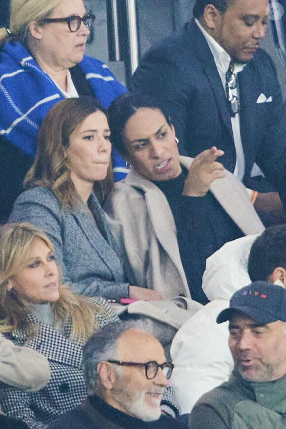 La boxeuse algérienne, Imane Khelif - Célébrités assistent au match de Ligue des champions entre le PSG et l'Atlético de Madrid au Parc des Princes à Paris le 6 novembre 2024. © Cyril Moreau/Bestimage