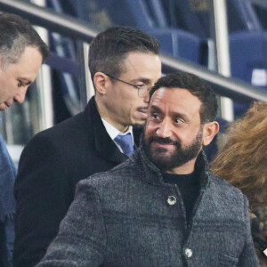 Cyril Hanouna - Célébrités assistent au match de Ligue des champions entre le PSG et l'Atlético de Madrid au Parc des Princes à Paris le 6 novembre 2024. © Cyril Moreau/Bestimage