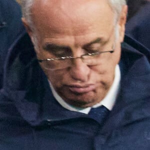 Nicolas Sarkozy - Célébrités assistent au match de Ligue des champions entre le PSG et l'Atlético de Madrid au Parc des Princes à Paris le 6 novembre 2024. © Cyril Moreau/Bestimage