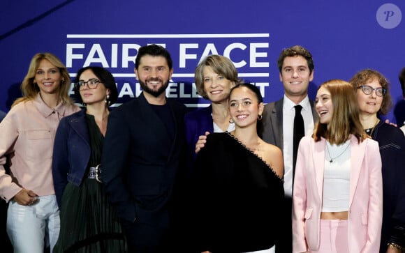 Des personnalités engagées, à l'instar de Christophe Beaugrand, star du groupe TF1, qui a aussi réalisé un discours. Marc-Olivier Fogiel et Patrick Bruel 
Ophélie Meunier, Agathe Auproux, Christophe Beaugrand, Anne Genetet, Miel Abitbol, Zoé Clauzure - G.Attal lance sa fondation "Faire Face", contre le harcèlement scolaire, au Philanthro-Lab à Paris, le 6 novembre 2024. A cette occasion, l'ancien Premier ministre était entouré d'Ophélie Meunier, Béatrice Le Blay, dont le fils Nicolas s'est suicidé en septembre 2023, Elian Potier, ancienne victime, la ministre de l'Éducation Anne Genetet. © Dominique Jacovides / Bestimage