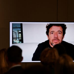 Ce dernier a laissé un message vidéo qui a été entendu par l'assemblée.
Message de Patrick Bruel - G.Attal lance sa fondation "Faire Face", contre le harcèlement scolaire, au Philanthro-Lab à Paris, le 6 novembre 2024. A cette occasion, l'ancien Premier ministre était entouré d'Ophélie Meunier, Béatrice Le Blay, dont le fils Nicolas s'est suicidé en septembre 2023, Elian Potier, ancienne victime, la ministre de l'Éducation Anne Genetet. © Dominique Jacovides / Bestimage