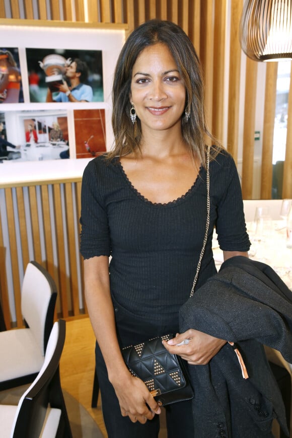 Exclusif - Aurélie Casse (journaliste) au déjeuner dans la loge de France TV lors des Internationaux de France de Tennis de Roland Garros 2024 - Jour 09 à Paris, France, le 3 juin 2024. © Bertrand Rindoff/Bestimage 