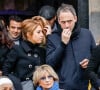 Léa Salamé et son compagnon Raphaël Glucksmann - Obsèques de Sébastien Demorand à la Coupole du crématorium du cimetière du Père-Lachaise à Paris, France, le 31 janvier 2020. 