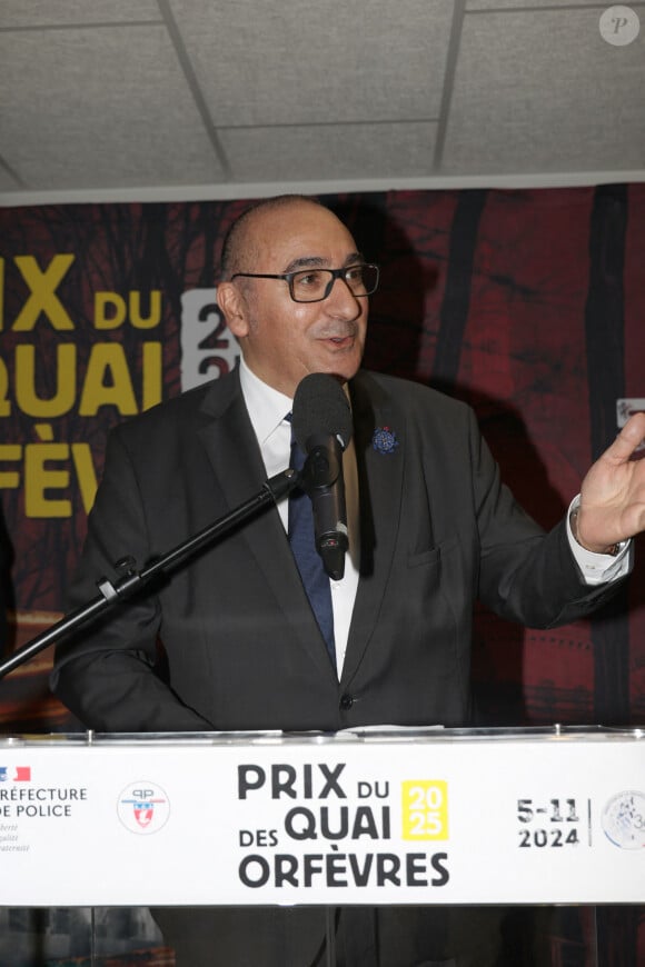 Exclusif - Laurent Nunez, préfet de Police de Paris lors de la remise du prix du Quai des Orfèvres au 36 à Paris, siège de la police judiciaire le 5 novembre 2024. © Didier Sabardin / Bestimage 