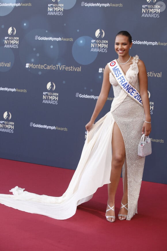 Indira Ampiot, Miss France 2023 - Photocall de la cérémonie de clôture du 62ème festival de télévision de Monte-Carlo le 20 juin 2023. © Denis Guignebourg / Bestimage