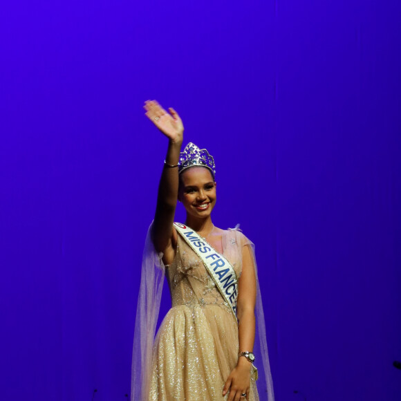 Indira Ampiot, Miss France 2023 (robe Christophe Guillarmé Paris) - Élection de Miss Hauts-de-Seine 2023 au Beffroi de Montrouge. © Christophe Guillarme via Bestimage