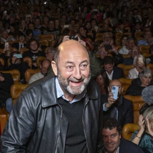 Exclusif - Kad Merad - Claude Lelouch fête son 87ème anniversaire sur la scène du Grand Rex à l'occasion de l'avant-première de son film "Finalement" à Paris le 30 octobre 2024. © Pierre Perusseau/Bestimage 