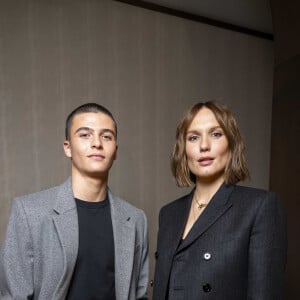 Exclusif - Malik Frikah, Prix du Jeune Talent (habillé en Dior) et Ana Girardot (habillée en Celine) - Première édition de la remise du prix cinéma "EVOK Collection x BRACH" présidé par Pierre Niney à l'hôtel Brach à Paris le 14 novembre 2024.© Pierre Perusseau-Rachid Bellak/Bestimage 