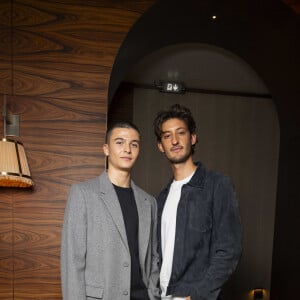 Exclusif - Malik Frikah, Prix du Jeune Talent (habillé en Dior) et Pierre Niney - Première édition de la remise du prix cinéma "EVOK Collection x BRACH" présidé par Pierre Niney à l'hôtel Brach à Paris le 14 novembre 2024. © Pierre Perusseau-Rachid Bellak/Bestimage 