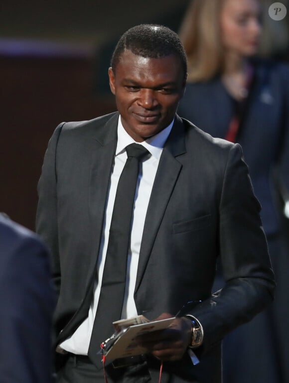 Marcel Desailly a récemment dû se soumettre à un test de paternité sur décision de justice
Marcel Desailly - Tirage de la coupe du monde de Football 2018 en Russie à Moscou le 1er decembre 2017.