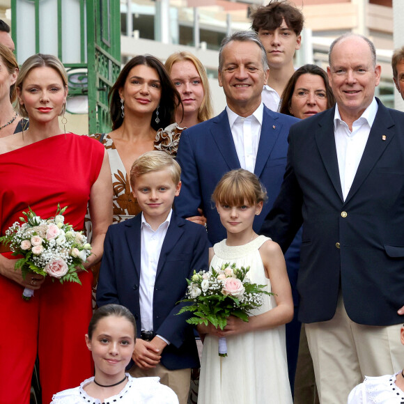 Traditionnel Pique Nique des Monégasques "U Cavagnetu" dans le Parc princesse Antoinette, en présence du prince Albert II de Monaco et de la princesse Charlene accompagnés par leurs enfants le prince Jacques de Monaco, marquis des Baux, et La princesse Gabriella de Monaco, comtesse de Carladès, à Monaco, le 7 septembre 2024. © Claudia Albuquerque/Bestimage